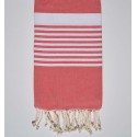 Fouta arthur incarnat foncé