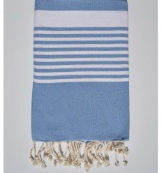 Fouta arthur couleur bleu roi clair