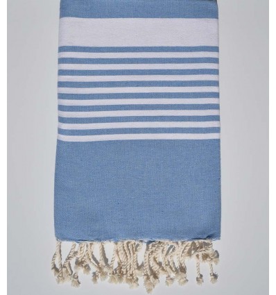 Fouta arthur couleur bleu roi clair