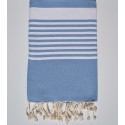 Fouta arthur couleur bleu roi clair