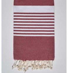 Fouta arthur rouge bordeaux