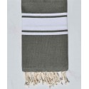 Serviette de plage vert militaire