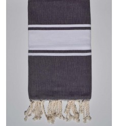 beach towel flat mauve dark