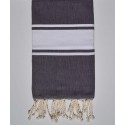 beach towel flat mauve dark