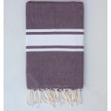 Fouta plate violet d'évèque