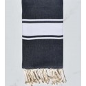beach towel flat midnight blue