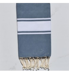 fouta plate bleu urbain