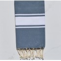 fouta plate bleu urbain