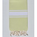 fouta plate vert très clair