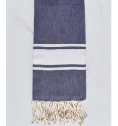 fouta plate bleu violet