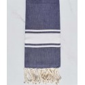 fouta plate bleu violet