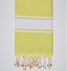 beach towel flat chartreuse