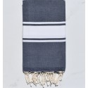 flaches Strandtuch Schiefer