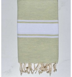 Fouta plate vert pale clair