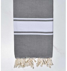 Fouta plate gris de payne