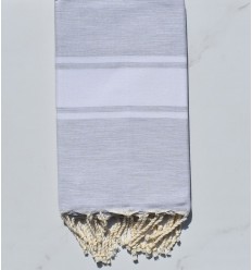 beach towel flat very light gray