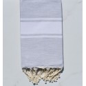 beach towel flat very light gray