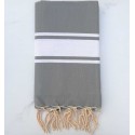beach towel flat  slate gray