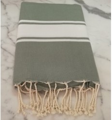 beach towel flat pale green