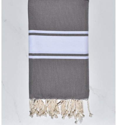 beach towel  flat  quartz gray