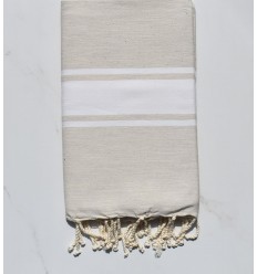 fouta plate  beige clair