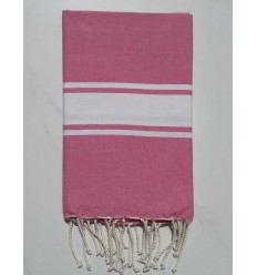 beach towel flat  dark pink