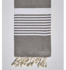 arthur taupe beach towel...