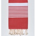 arthur carmine red fouta - FOUTA TUNISIA