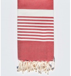 fouta plate rouge anglais