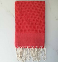 fouta rouge anglais - FOUTA TUNISIA