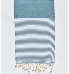 Beach towel honeycomb teal
