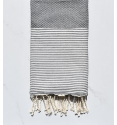 Beach towel honeycomb Grey