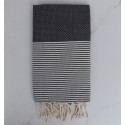 Beach towel Honeycomb bitumen gray
