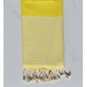 Beach towel honeycomb yellow corn- FOUTA TUNISIA