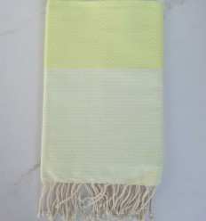 Fouta nid d'abeille vert...