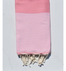 Beach towel honeycomb pink...
