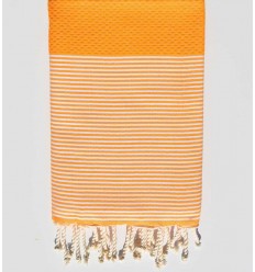 Beach towel honeycomb orange