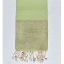 FOUTA Lurex PLATE vert d'eau - FOUTA TUNISIA