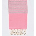 Fouta Lurex plate rose clair- FOUTA TUNISIA