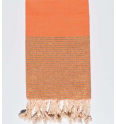 Fouta Lurex plate orange au...