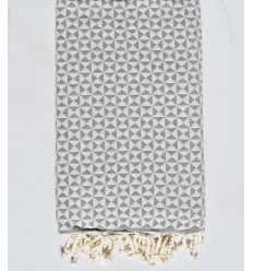 beach towel flat butterfly lead gray