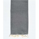 Jeté gris ardoise