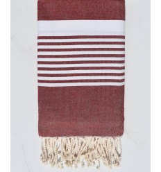 Jeté couple rouge bordeaux 1.90m*2m