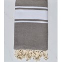 Jeté plate couleur taupe
