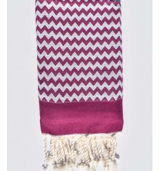 Beach towel zigzag purple