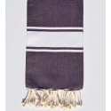 Fouta plate violet byzantium - FOUTA TUNISIA