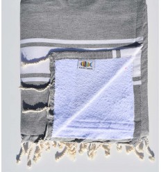 Fouta couleur gris moyen...