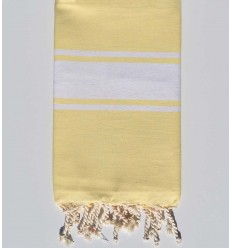 beach towel  flat pale yellow