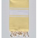 beach towel  flat pale yellow