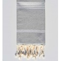 Fouta Mykonos gris clair